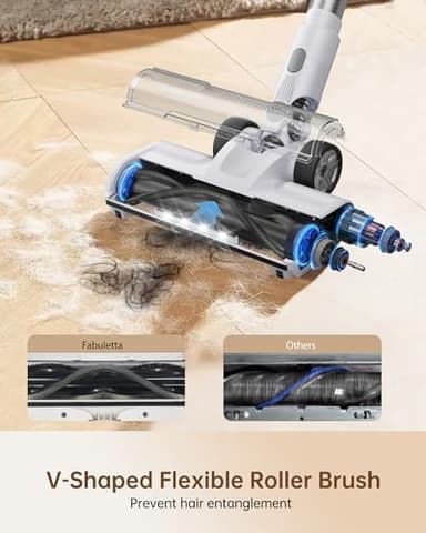FABULETTA 23Ft Corded Stick Vacuum, 600W Power Stick Vacuum with Telescopic Alloy Tube, 6 in 1 Ultra- Light Corded Vacuums Cleaner Converts to a Hand Vacuums, Great for Pet Hair & Hard Floor - Image 4