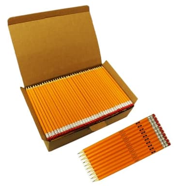 S & E TEACHER'S EDITION Woodcased #2 Pencils, Pre-sharpened, HB Lead Bulk Box, Pencils No. 2, Yellow, Back to school, 1000 Count - Image 1