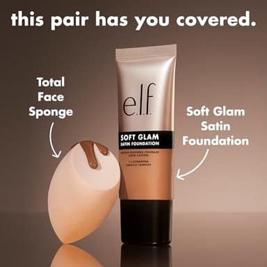 e.l.f. Soft Glam Foundation, Medium Coverage, Long-Lasting & Buildable Foundation For A Smooth, Satin Finish, Vegan & Cruelty-Free, 62 Rich Warm - Image 4