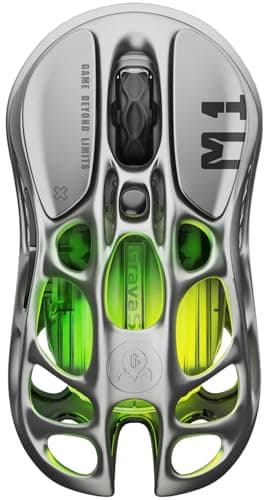 GravaStar Mercury M1 Pro Wireless Gaming Mouse – 26,000 DPI PAW3395DM Sensor • Lightweight Magnesium Alloy • Tri-Mode (Wired/2.4GHz/Bluetooth) • 4K Polling Rate • Up to 200-Hour Battery - Image 1