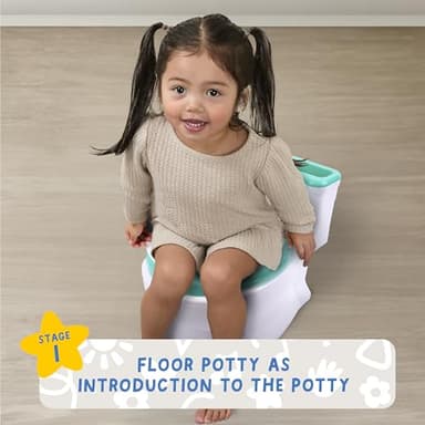 Ms. Rachel 2-in-1 Playtime Floor Potty Trainer With Sound - Stage 1 Training - Removable Potty Seat for Stage 2 Training - 6 Ms. Rachel Sounds and Music - Storage - Removable Parts for Easy Cleaning - Image 7