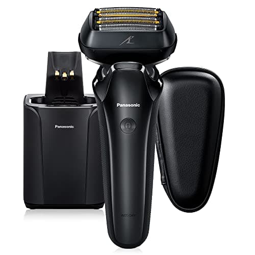 Panasonic ARC6 Electric Razor for Men Face, Wet/Dry Shavers for Men with Foil Shaver, Premium Automatic Cleaning and Charging Station, Ultra-Fast 6-Blade & Pop-up Trimmer - ES-LS9A-K (Black) - Image 1
