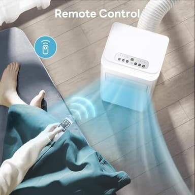 ZAFRO 10000BTU Portable Air Conditioner Cooling, Dehumidifier & Fan, 3 Speed, Remote Control, 24-Hour Timer, LED Display - Image 5