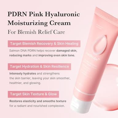 medicube Salmon DNA PDRN Pink Hyaluronic Moisturizing Cream | Blemish Relief & Hydrating Care | Restores Skin Elasticity & Glow | Korean Skincare, Even Skin Tone & Pore Care | 50ml / 1.69 fl.oz. - Image 2