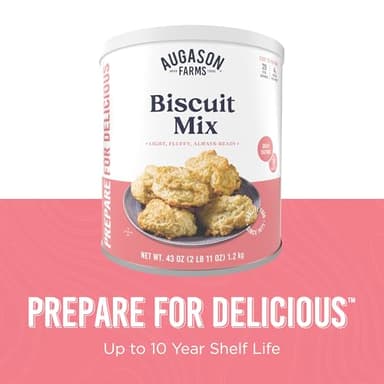 Buttermilk Biscuit Mix Can Emergency Food Supply, 29 Servings, 10 Year Shelf Life - Biscuit Mix Just Add Water and Baking Powder - Image 5