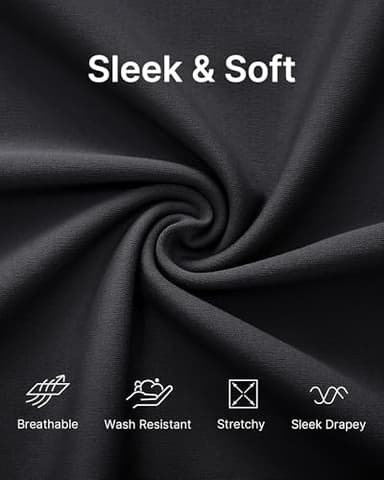 G4Free Black Dress Pants Women Yoga Pants with Pockets Stretch High Waist Work Pants Business Casual Workout Office Trousers (30",Black,M) - Image 2