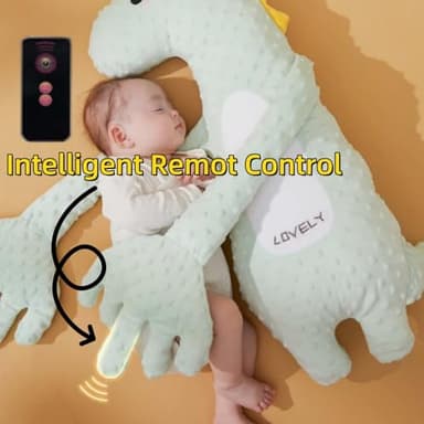 BOOMY LINS 2025 Latest Model Baby Patter for Sleep, Cute Animal Styles Baby Sleep Automatic Beater, Slapping Toddler Pillows Newborn Calming Pillow (#Dinosaurs) - Image 3