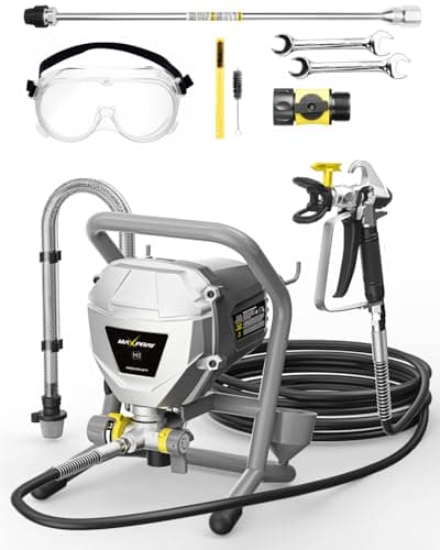 MaXpray M1 Airless Paint Sprayer, Highly Efficient Thinning-Free Minimal Overspray for Up to 10 Gallon DIY Painting Projects Home Interior & House Exterior, Comes with Sprayer Accessories - Image 1