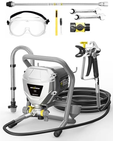 MaXpray M1 Airless Paint Sprayer, Highly Efficient Thinning-Free Minimal Overspray for Up to 10 Gallon DIY Painting Projects Home Interior & House Exterior, Comes with Sprayer Accessories - Image 1