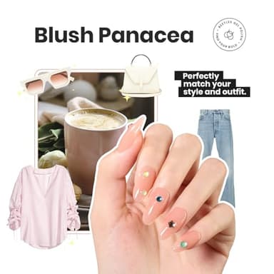 Beetles Jelly Nail Polish Set P186,6 Colors Burgundy Pink Nude Quick Dry Nail Polish Fingernail Fast Drying & Long Lasting Nail Strengthener Polish for Christmas - Image 4