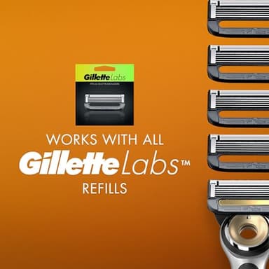 Gillette Heated Razor for Men, Starter Shave Kit by GilletteLabs, 1 Handle, 2 Razor Blade Refills, 1 Charging Dock - Image 7