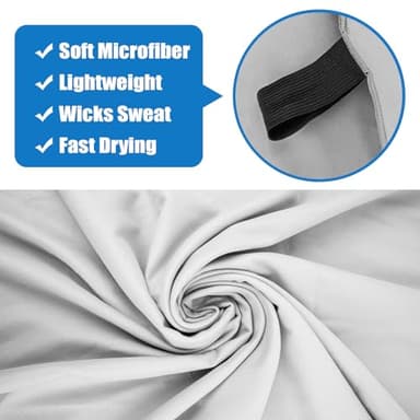 Yaozoon Travel Body Towel L Size Microfiber Quick Dry Lightweight for Men Women Camping Hiking Beach Swimming Pool Towels(Light Grey, 1 Pack L) - Image 4