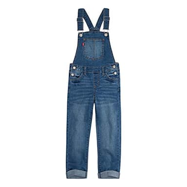 Levi's Girls' Big Denim Overall, West Lake, 8 - Image 1