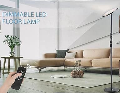 Floor Lamp, Upgraded 40W 4000LM Super Bright Torchiere LED Floor Lamps for Living Room, Stepless Dimmable Color Temperature 2700K-6500K with Remote & Touch Control, Standing Light for Bedroom Office - Image 12