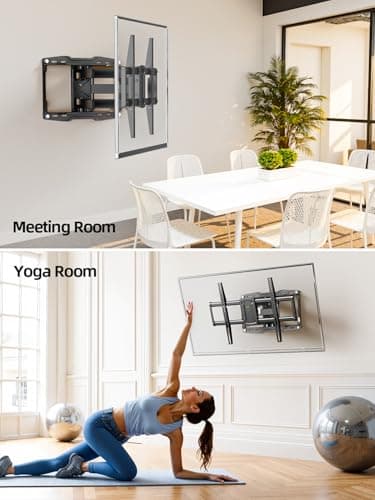 USX Mount Full Motion TV Wall Mount for 42-85 inch, TV Mount Swivel and Tilt,Wall Mount Bracket with Dual Articulating Arms Up to 132lbs, VESA 600x400mm, Max 16" Wood Studs, UL Listed XML019 - Image 9