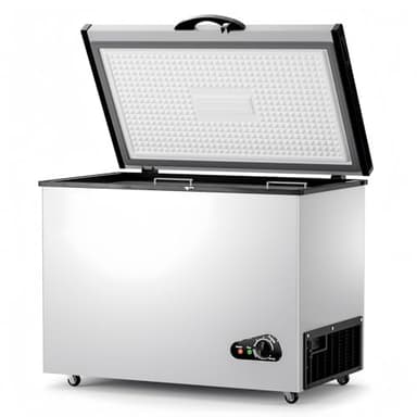 Large Commercial Chest Freezer 14.5 Cu Ft Deep Freezer with 2 Removable Basket and Adjustable Thermostat - Energy Saving Quiet for Home, Supermarkets, and Garages with Glass - Image 7