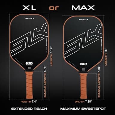Selkirk Sport SLK Halo Control XL Pickleball Paddle | Raw Carbon Fiber Pickleball Paddles with a Rev-Core Power Polymer Core | Designed for Ultimate Spin & Power | Black - Image 7