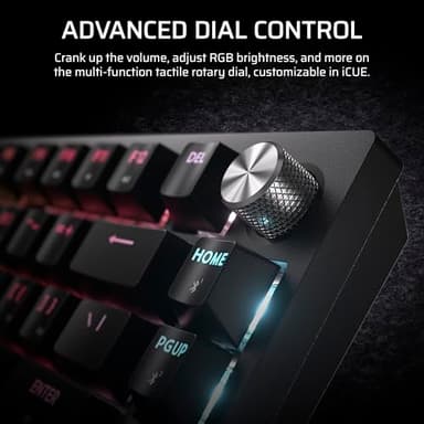 Corsair K65 Plus Wireless 75% RGB Hot-Swappable Mechanical Gaming Keyboard – Pre-Lubricated MLX Fusion Tactile Switches – Dual-Layer Sound Dampening – PBT Keycaps – QWERTY NA – Black - Image 6