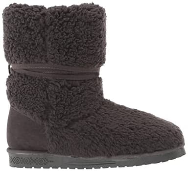 MUK LUKS Women's Clementine Boot, Dark Grey Heather, 7W - Image 6