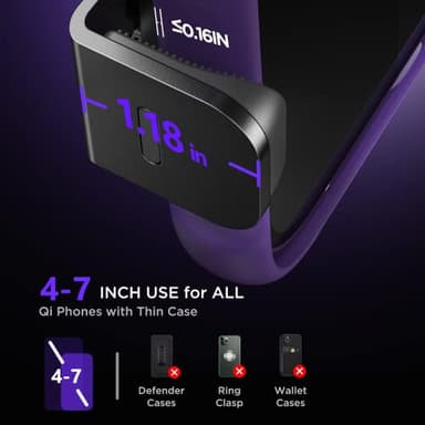 Wireless Car Charger,【7 Colored RGB Backlit】 Mosurr 15W Auto Clamping Phone Holders for Your car fit for iPhone 16 15 14 Mini Pro Max, Samsung Galaxy S25 Ultra S24 S23+, etc, Fathers Day for Gifts - Image 8