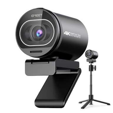 EMEET S600 4K Webcam with Tripod for Streaming - Sony 1/2.5'' Sensor, PDAF Autofocus, 1080P@60FPS, 2 Noise Reduction Mics, Built-in Privacy Cover, 73° FOV, Streaming Webcam for Product/Game/Beauty - Image 1