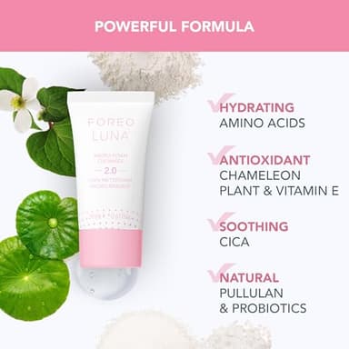 FOREO LUNA 4 mini Set Face Cleansing Brush & Face Massager + Ultra-Nourishing Cleansing Balm, 0.5 fl oz + Micro-Foam Cleanser 2.0, 0.67 fl oz - Face Care - Facial Skin Care Products for All Skin Types - Image 3