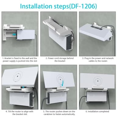 XLTTYWL Starlink Gen 3 Mount, All in One Starlink Standard V3 Mesh Router and Star Link Gen 3 Power Supply Mounting Kit for StarLink V3&Gen3 HP Standard Router,UTR-32 - Image 5