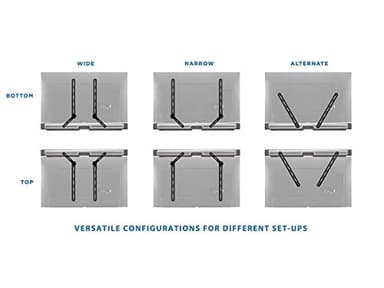 Monoprice Universal Soundbar Bracket with Adjustable Arms, Fits Displays 23in to 65in, Soundbars Up to 33lbs, Black, 139489 - Image 2