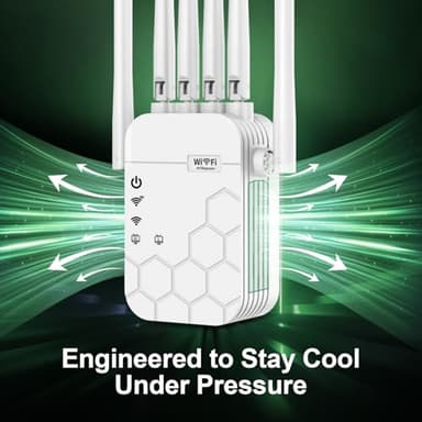WiFi Extender Signal Booster for Home, AC1900Mbps Dual Band, Covers up to 12880 sq.ft & 105 Devices, New 6X Faster Wireless WiFi Repeater with Ethernet Port, WiFi Booster Compatible with All Routers - Image 4