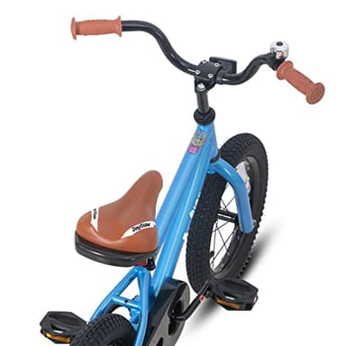 JOYSTAR 14 Inch Kids Bike for 3 4 5 Years Boys Girls Gifts Children Bicycle with Training Wheels Coater Brake BMX Style Blue - Image 6
