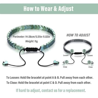 THEMEROL Bracelets for Men Teens Boys Gifts Ideas Teenage Gift Him Hematite 10 12 16 18 Years Old 18th Birthday Son GrandsonChristmas Stocking Stuffers Valentines Day Easter Basket Graduation - Image 5