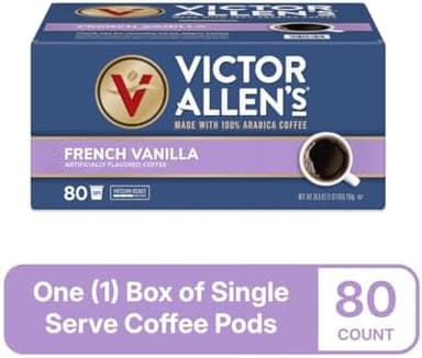 Victor Allen's Coffee French Vanilla Flavored, Medium Roast, 80 Count, Single Serve Coffee Pods for Keurig K-Cup Brewers - Image 5