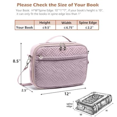 IMAGINING Bible Cover for Women - Stylish Large Bible Covers - Bible Case with Handles - Bible Bag Journal Case - Bible Carrying Case for Women - Bible Gift - Book Protector for Book Lovers - Image 5