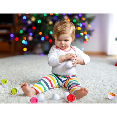 Nothing But Fun Toys Shape Sorter Eggs 12 Piece playset Designed for Children Ages 12+ Months,Multi - Image 6
