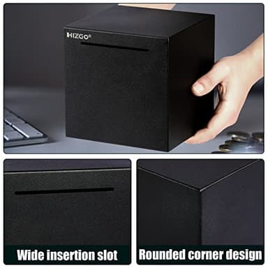 hizgo Adult Piggy Bank- Piggy Bank for Adults Must Break to Open -Stainless Steel Money Box-Metal Saving Box (4.72 inch) - Image 3
