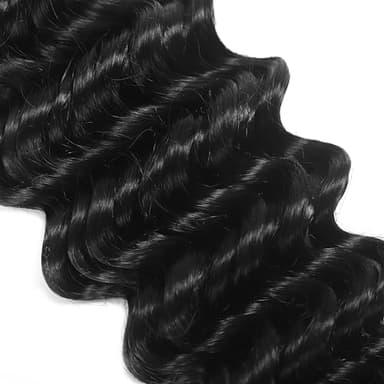 Deep Wave Bulk Human Hair Braiding Hair 100 percent Human Hair Unprocessed Brazilian Virgin Hair for Human Hair Extensions 1 Braids Per of 1 pack 50g 28 Inch Human Hair for Micro braiding No Weft - Image 4