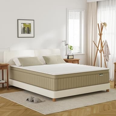 Full Mattress Firm, PurrJoys14 Inch Full Size Mattress in a Box,Hybrid Memory Foam Double Mattresses with Individual Pocket Spring for Motion Isolation & Pressure Relief - Image 6