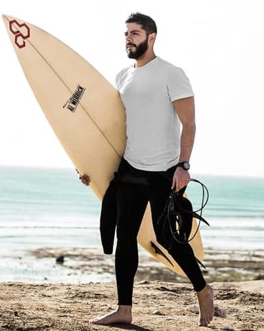 Willit Men's Rashguard Swim Shirt Short Sleeve UPF 50+ Sun Protection Shirt SPF Quick Dry Water Shirt White XL - Image 6