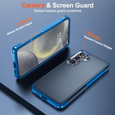 zapica Designed for Samsung Galaxy S24 Plus Case, [12 FT Military Grade Drop Protection] [Dual Layer Structure Design] Heavy Duty Shockproof Non-Slip Phone Cover for Galaxy S24+ 6.7 inch, Deep Blue - Image 5