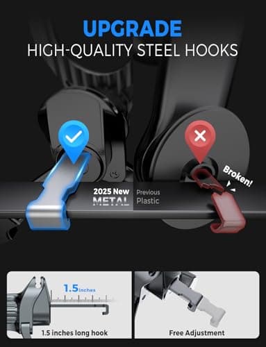 eSamcore Fits MagSafe Car Mount [2 Pack], Magnetic Phone Holder for Car Vent Strong N52 Magnets Air Vent Cell Phone Holder Clip for iPhone 17/16/15/14/13/ Pro Max - Image 6