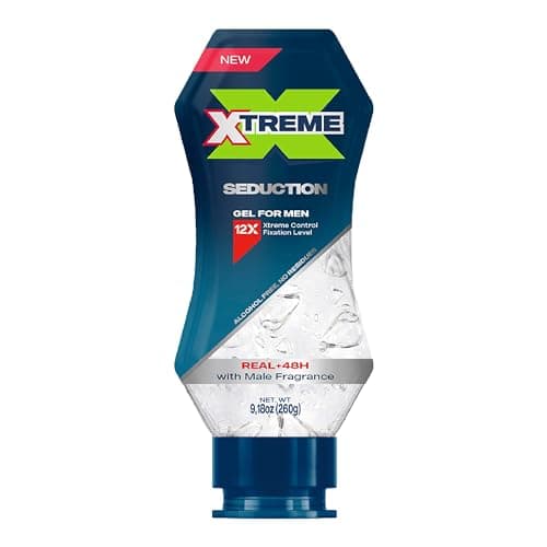 Xtreme Gel Seduction Styling Hair Gel For Men With Aloe Vera and 48-Hours Control, 9.18 oz (Pack of 18) - Image 1