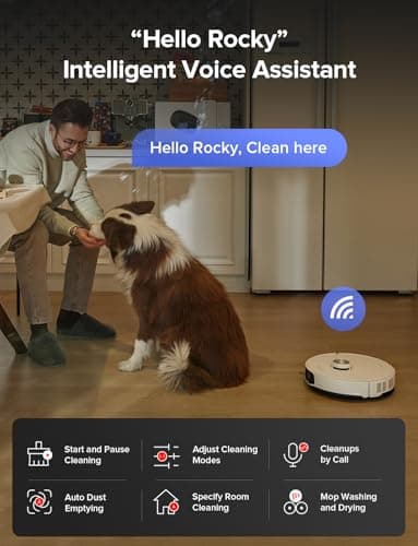 roborock S8 MaxV Ultra Robot Vacuum & Sonic Mop, 10000 Pa Suction, Corner to Edge Deep Cleaning, Hot Air Self-Drying, Auto Empty & Refill, Detergent Dispenser, Obstacle Avoidance,White - Image 8