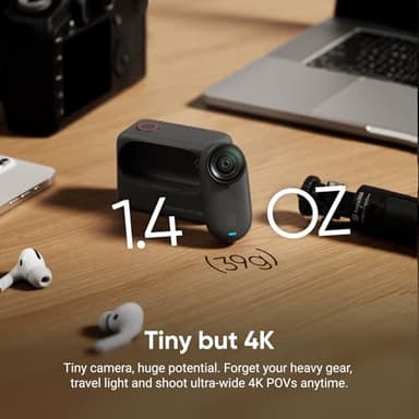 Insta360 GO 3S - 64 GB Black 4K Tiny Portable Vlogging Camera, Hands-Free POVs, Mount Anywhere, Stabilization, 140 Min Battery Life, 10m Waterproof, Apple Find My, Pet POV - Image 2