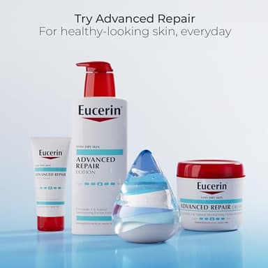 Eucerin Advanced Repair Body Lotion for Very Dry Skin, Unscented Lotion Formulated with Ceramides, 16.9 Fl Oz Bottle - Image 10