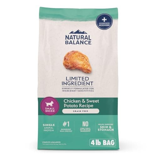 Natural Balance Limited Ingredient Small Breed Adult Grain-Free Dry Dog Food, Chicken & Sweet Potato Recipe, 4 Pound (Pack of 1) - Image 1