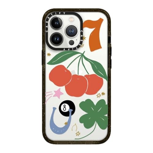 CASETiFY iPhone 13 Pro Case Impact Shockproof - Lucky - Clear Black - Image 1