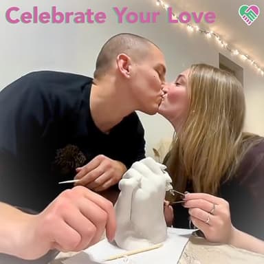 Luna Bean Hand Casting Kit – The Original Hand Mold Kit for Couples – Christmas Gifts, Bridal Shower, Wedding, Engagement Gifts for Her Him Anniversary for Men Women Wife Husband Boyfriend Girlfriend - Image 3