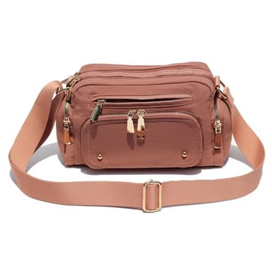 Women Fashion Tote Crossbody Handbags for Women Multi Pockets Shoulder Bag Nylon Travel Purse - Image 8