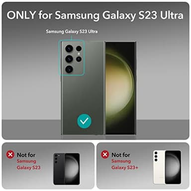 ESR for Samsung Galaxy S23 Ultra Phone Case, 3 Stand Modes Kickstand for S23 Ultra Cover, Military-Grade Drop Protection, Slim Fit, Boost Series Case, Clear - Image 2