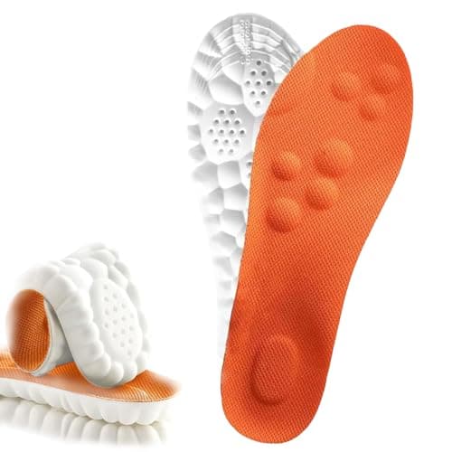 Steppers Insoles for Men Women, New Ultra-Soft Steppers Massage Insole, Trim to Fit Insoles with Arch Support for Foot Pain Relief and Fatigue Reduction (1 Pair-Orange, Men 9-10.5/Women 10.5-12) - Image 1